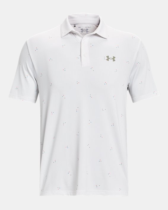 Men's UA Playoff 3.0 Printed Polo in White image number 4